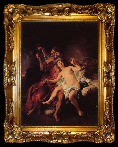 framed  Jean-Francois De Troy Lot and His Daughter, ta009-2